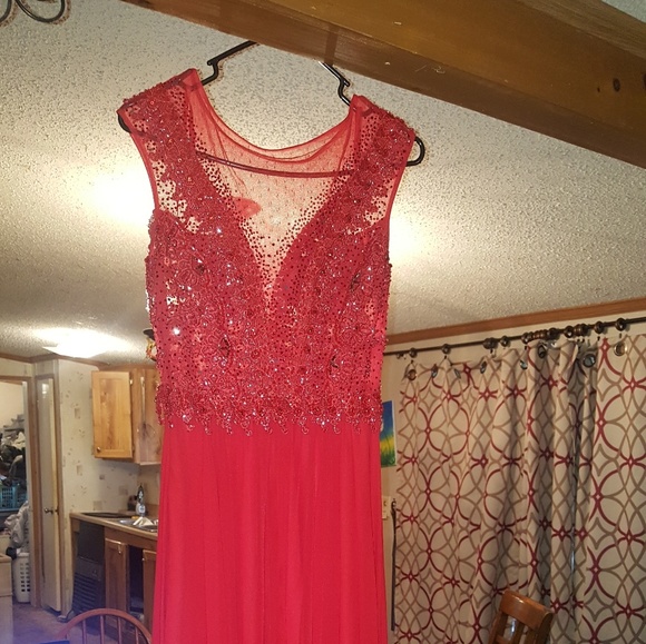 Red Full Length Formal - Picture 3 of 4